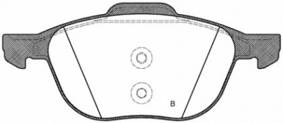 OPEN PARTS bpa108212 -  Комплект тормозных колодок, дисковый тормоз